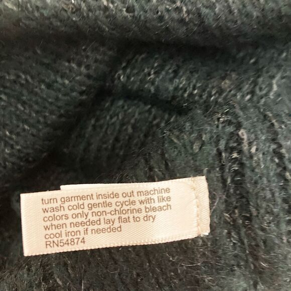 The Limited Black Cold Shoulder Sequin Sweater Mohair XS - Picture 12 of 13